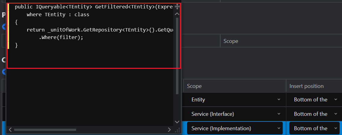 Entering multiple lines in the code snippets section