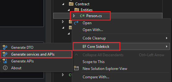 Generating services and APIs