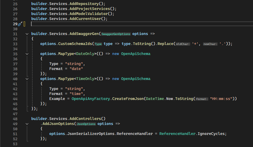 Injecting controllers and repositories